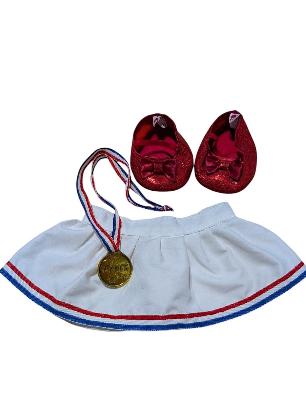 Build-a-Bear Red Shoes & Winner Medal Set